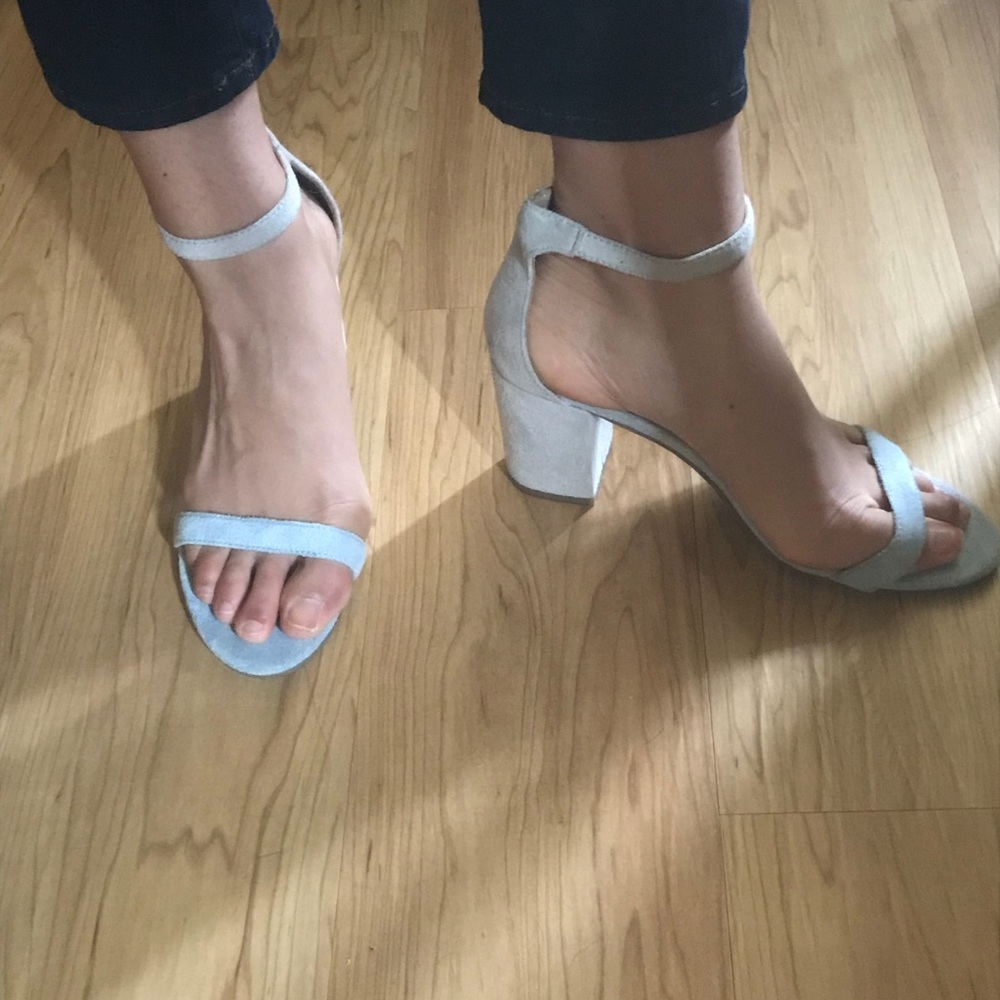 Coconuts Matisse blue suede heels
